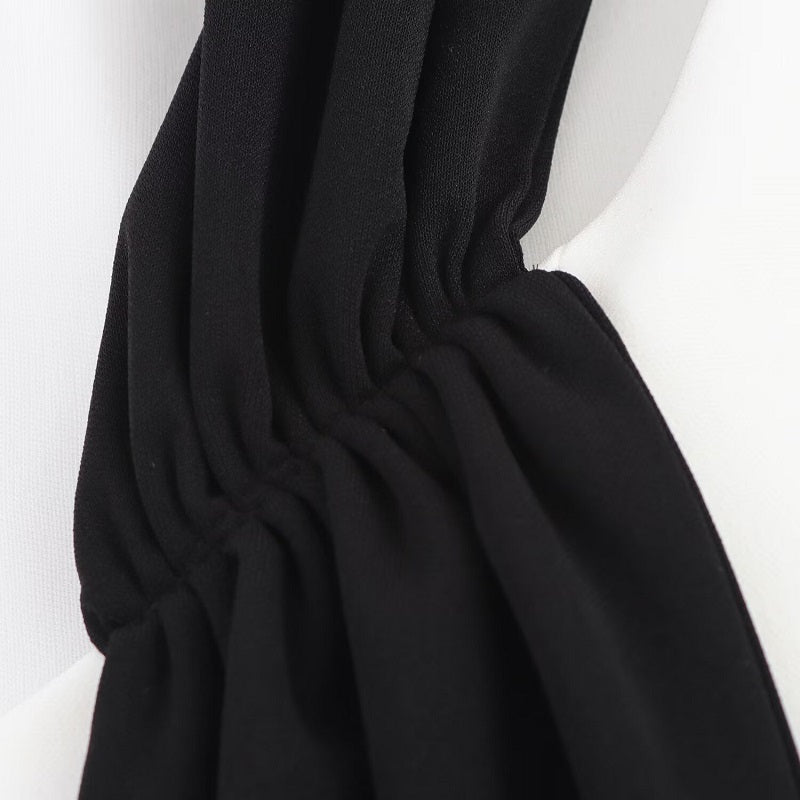 Schwarz weiss Kleid