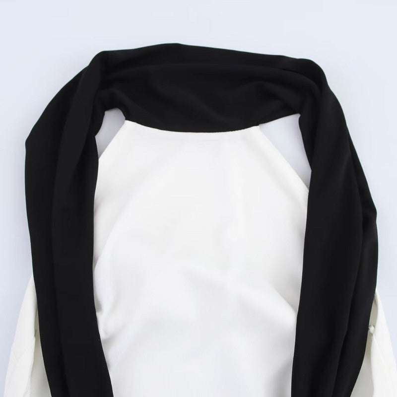 Schwarz weiss Kleid