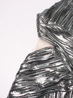 Kreuzmuster Faltenkleid