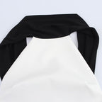 Schwarz weiss Kleid