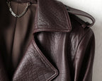 Jacke und Rock im Kroko-Design