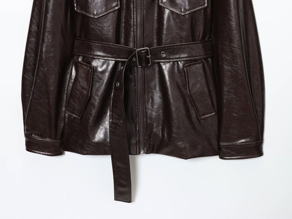 Nola - Lederjacke mit Schnalle