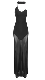 Urla - Abendkleid mit Mesh-Rock