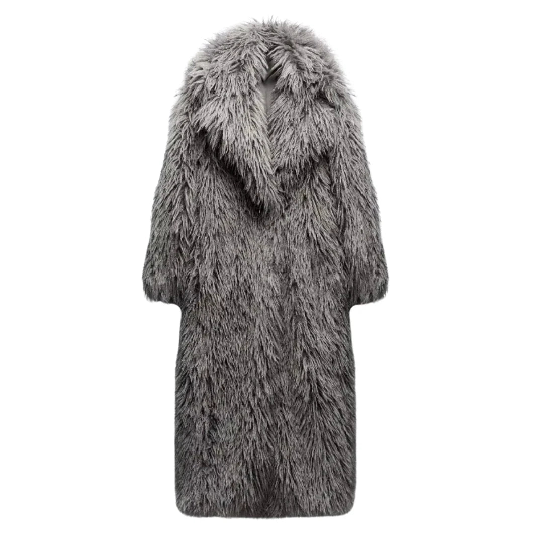 Celia - Faux Fur Mantel
